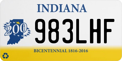 IN license plate 983LHF