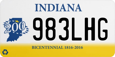 IN license plate 983LHG
