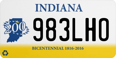 IN license plate 983LHO