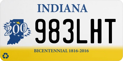 IN license plate 983LHT