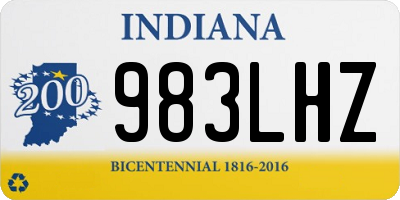 IN license plate 983LHZ