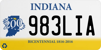 IN license plate 983LIA