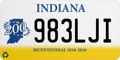 IN license plate 983LJI
