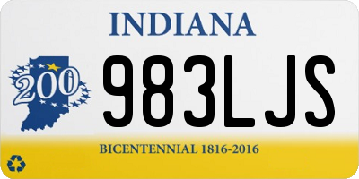 IN license plate 983LJS