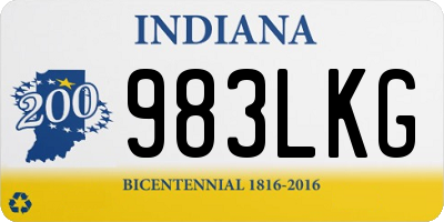 IN license plate 983LKG