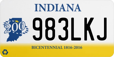IN license plate 983LKJ
