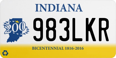 IN license plate 983LKR