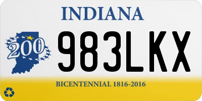 IN license plate 983LKX