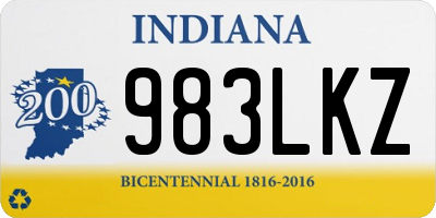 IN license plate 983LKZ
