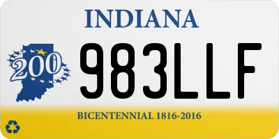 IN license plate 983LLF