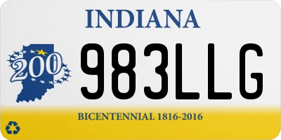 IN license plate 983LLG