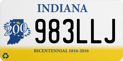 IN license plate 983LLJ