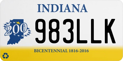 IN license plate 983LLK