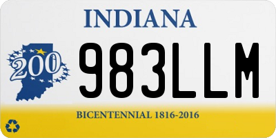 IN license plate 983LLM