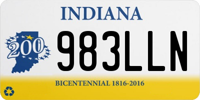 IN license plate 983LLN