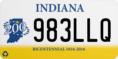 IN license plate 983LLQ