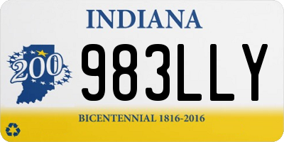 IN license plate 983LLY