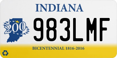 IN license plate 983LMF