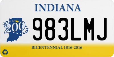IN license plate 983LMJ
