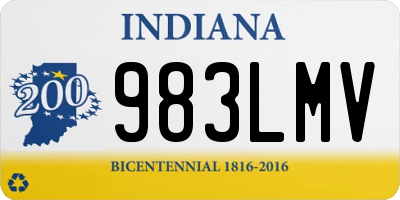 IN license plate 983LMV