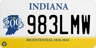 IN license plate 983LMW