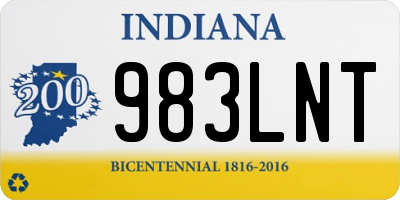 IN license plate 983LNT