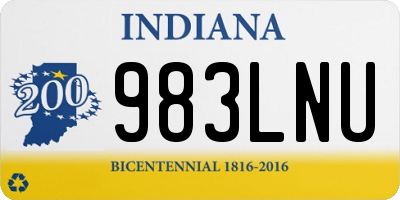 IN license plate 983LNU