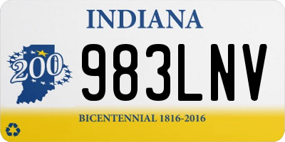 IN license plate 983LNV