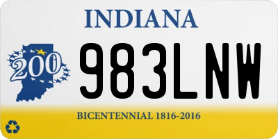 IN license plate 983LNW