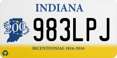 IN license plate 983LPJ