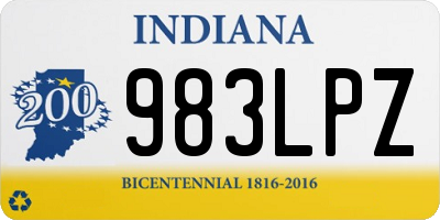 IN license plate 983LPZ