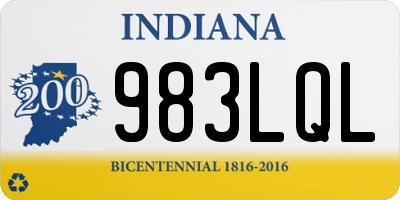 IN license plate 983LQL