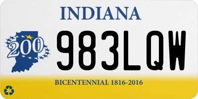IN license plate 983LQW