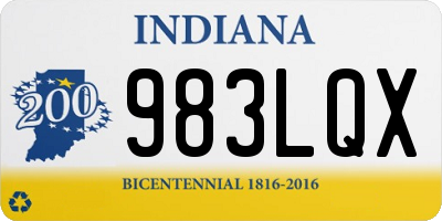 IN license plate 983LQX