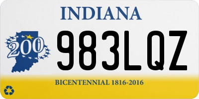 IN license plate 983LQZ