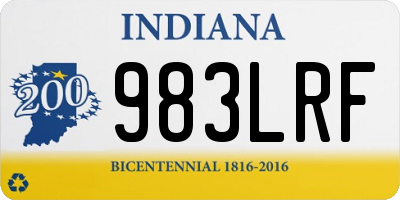 IN license plate 983LRF