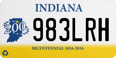 IN license plate 983LRH