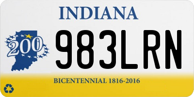 IN license plate 983LRN