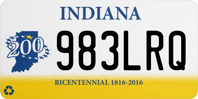 IN license plate 983LRQ