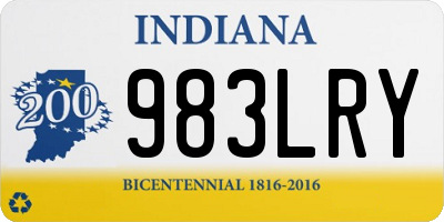 IN license plate 983LRY