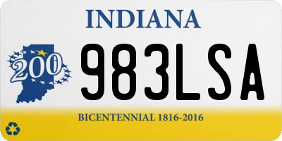 IN license plate 983LSA