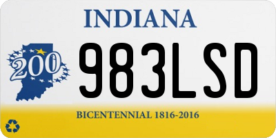 IN license plate 983LSD