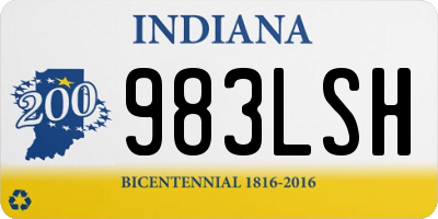 IN license plate 983LSH