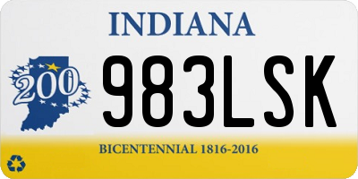 IN license plate 983LSK