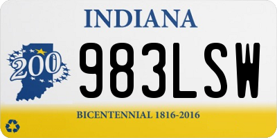 IN license plate 983LSW