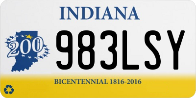 IN license plate 983LSY