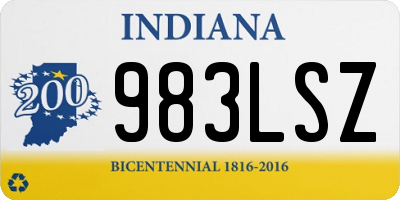 IN license plate 983LSZ