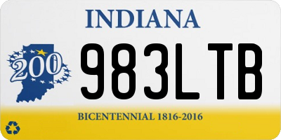 IN license plate 983LTB
