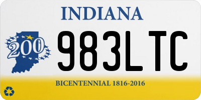 IN license plate 983LTC