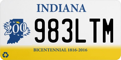 IN license plate 983LTM